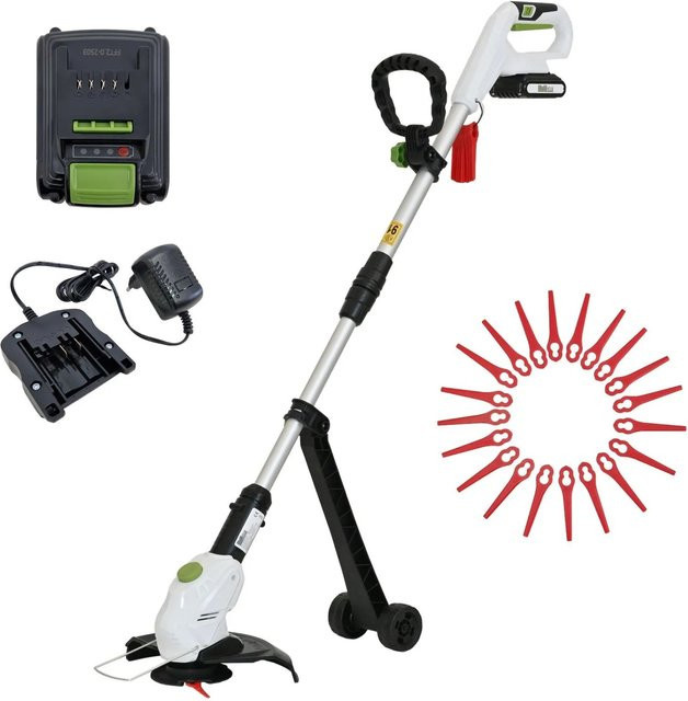 TRUTZHOLM Akku Rasentrimmer mit Ladegerät und Nylonmesser, teleskopisch, Schnittbreite: 26 cm - Bild 1