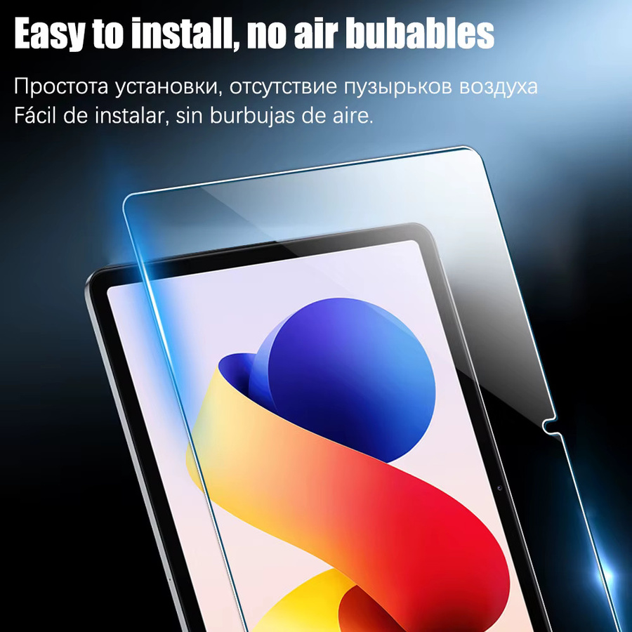 2er-Pack Xiaomi Displayschutzfolie aus gehärtetem Glas für Redmi Pad Pro und Pad Mini, transparent, 9H Härtegrad - Bild 4