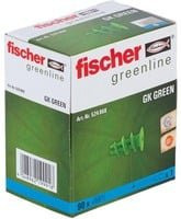 Fischer Gipskartondübel GK GREEN Hohlraumdübel aus Nylon in Grün - Bild 1