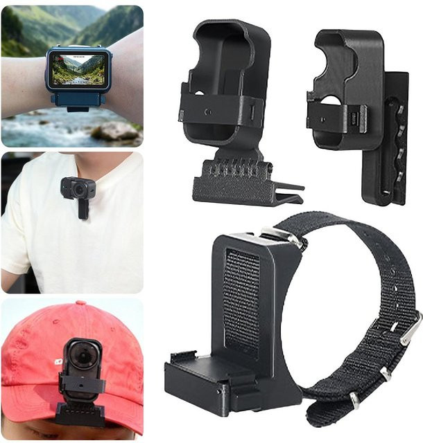 DJI Nano Action Kamera Schutzhülle mit Handschlaufe Erweiterung in Schwarz - Bild 1
