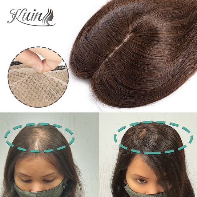 kuin Damen Haarteile aus indischem Echthaar mit Clips - Bild 1