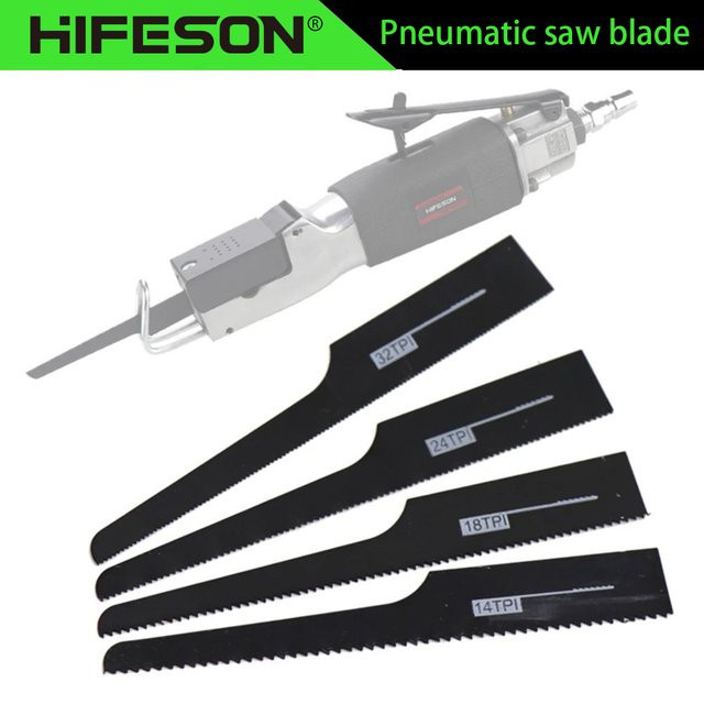 HIFESON 5er Set Pneumatische Säbelsägeblätter für Metall und Holz in Schwarz - Bild 1