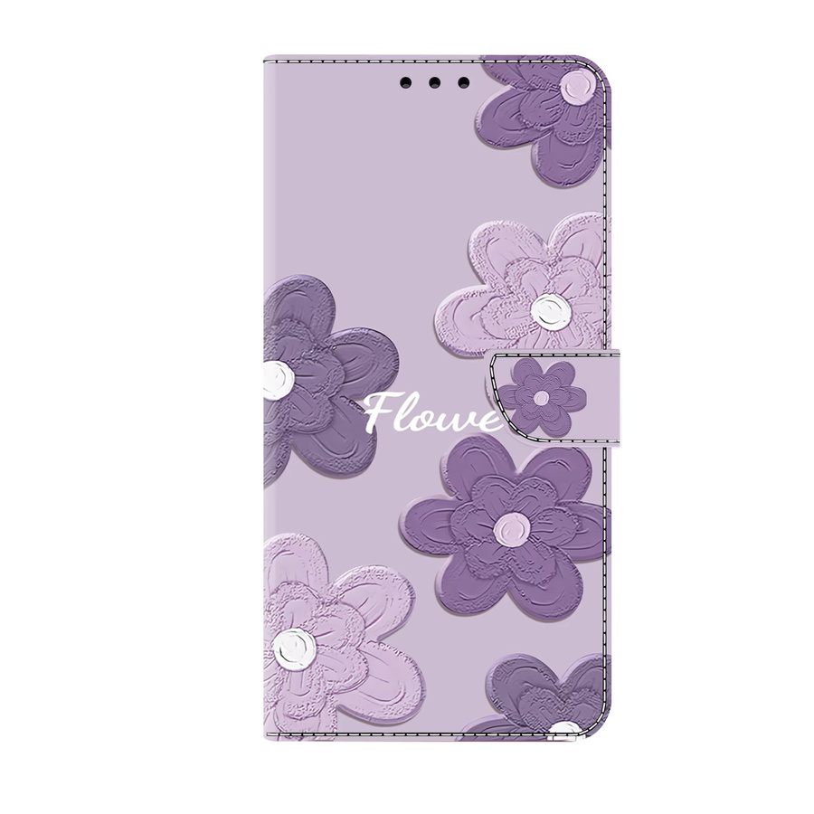 Magnetische Lederhülle mit Malerei-Design für Apple iPhone 15 14 13 Pro Max Plus und iPhone SE4 2024 als Brieftasche mit Flip-Funktion - Bild 3