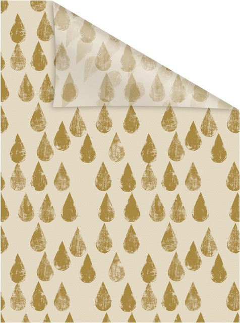 Lichtblick Fensterfolie selbstklebend Sichtschutz Golden Drops in Gold - Bild 1
