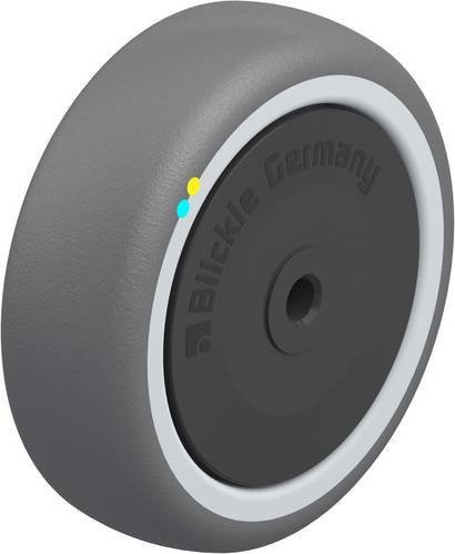 Blickle Kunststoff-Rad PATH 101/8KFD-ELS in Grau mit 100 mm Durchmesser und 130 kg Tragfähigkeit - Bild 1