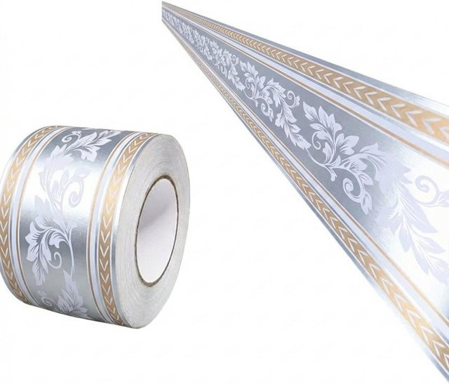 Selbstklebende Wandleiste von zhqghua in Silber im Classic-Design - Bild 1