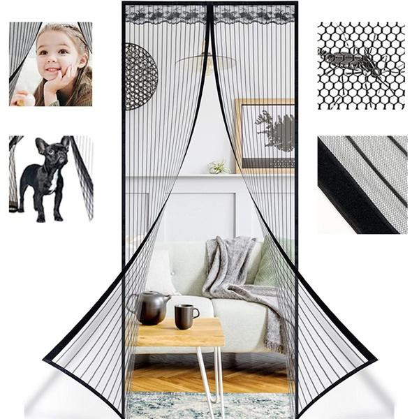 Magnetischer Türvorhang als Mückenschutz von Sufdarj Home Textiles in Weiß, B: 120 cm, H: 220 cm - Bild 10