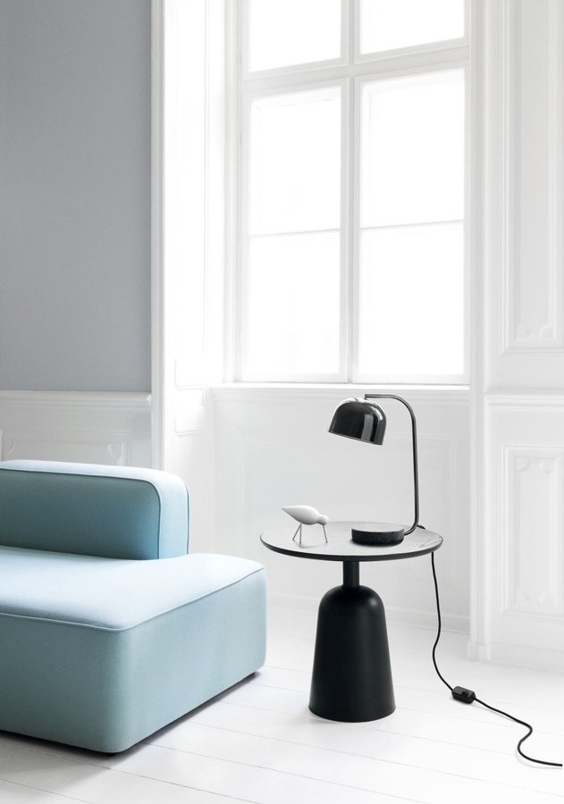 Normann Copenhagen Turn Couchtisch Schwarz mit drehbarer Platte und höhenverstellbarer Tischplatte, Höhe: 66,5 cm - Bild 3