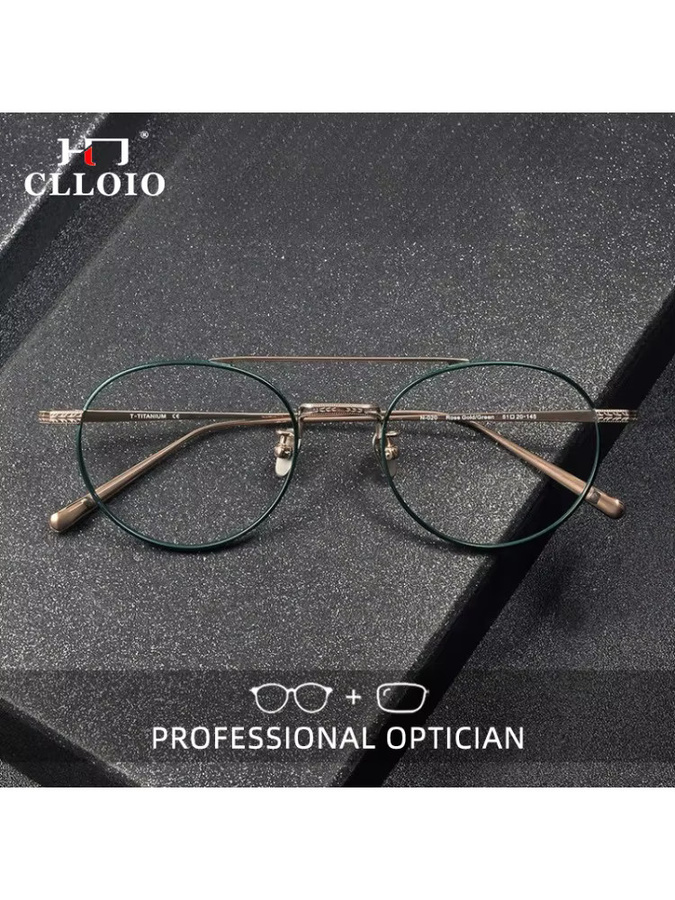 CLLOIO Lesebrille, Titan, Vollrand, Rund - Bild 3