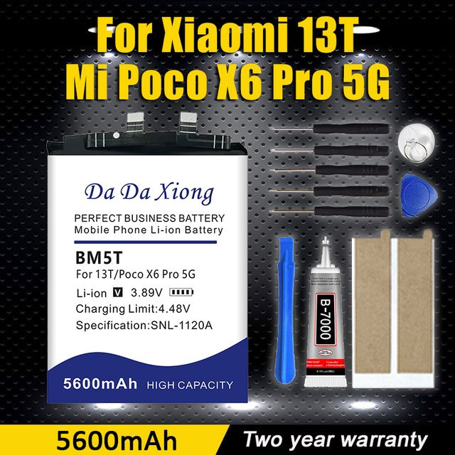 Xiaomi BM5T Akku mit 5600 mAh für Xiaomi 13T und Poco X6 Pro 5G - Bild 1