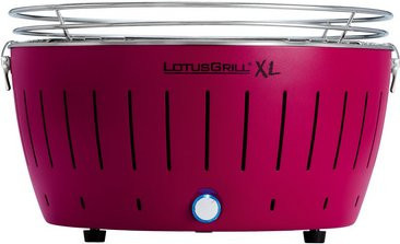 LotusGrill XL Holzkohlegrill aus Edelstahl in Pflaumenlila, B/H/T: 43,5 x 45,0 x 26,0 cm - Bild 1