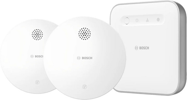 Bosch Smart Home Set: Kabelloser Rauchmelder Doppelpack in Weiß mit Bosch Smart Home Controller - Bild 1