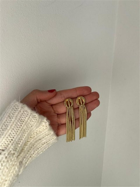 Erpels Quastenohrringe, Gold, Damen - Bild 1