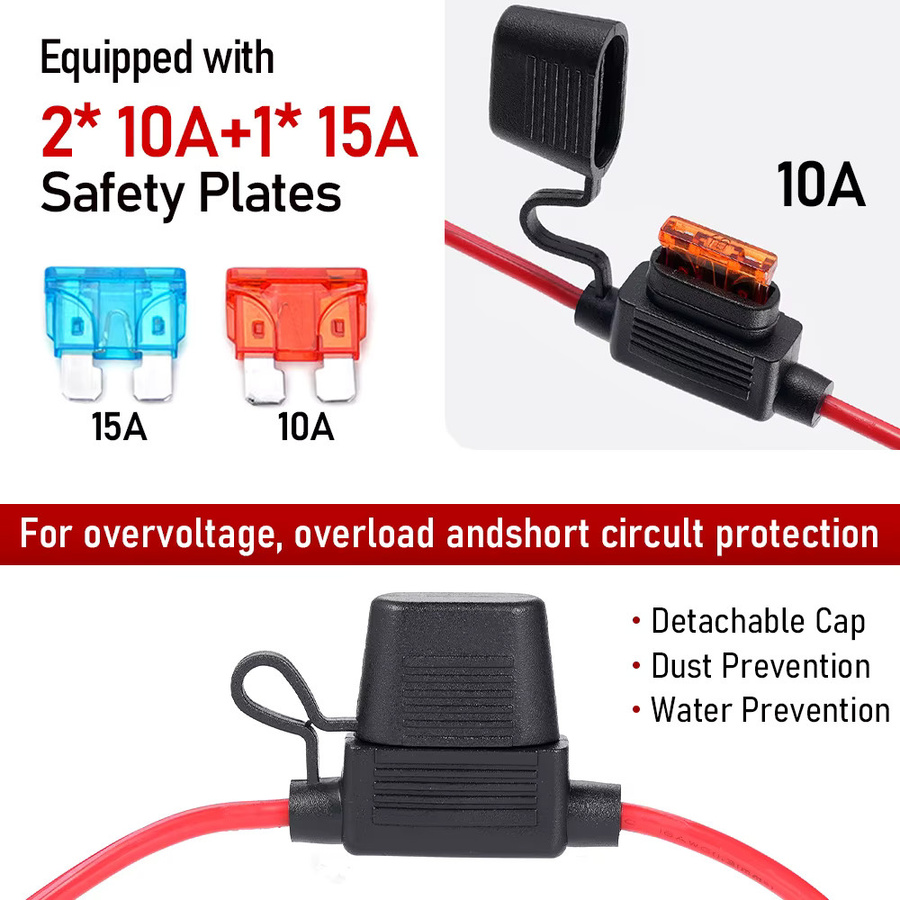 Maintai Doppel SAE Quick Release Kabel Adapter Verlängerung von SAE zu O-Ring Stecker in Rot - Bild 4