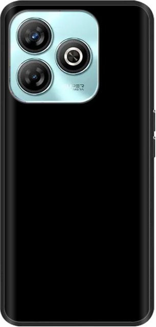 ZTE Blade A75 4G Handyhülle aus weichem Flüssigsilikon mit Cartoon-Design in Schwarz - Bild 1
