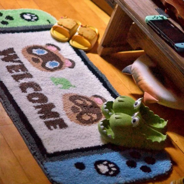VIKAMA Gaming Controller Thementeppich in Weiß für dein Schlafzimmer oder Gaming-Zimmer - Bild 1