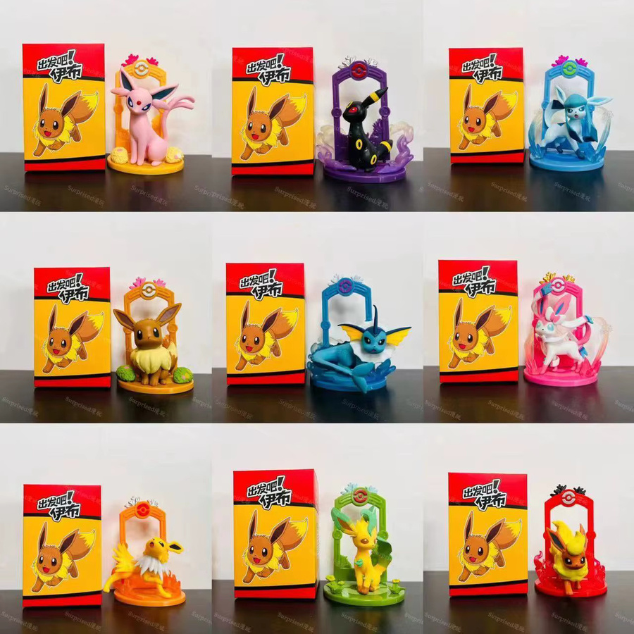 Bandai Pokémon Eeveelution Figurenset, Anime-Figur, Set / Bundle - Bild 3