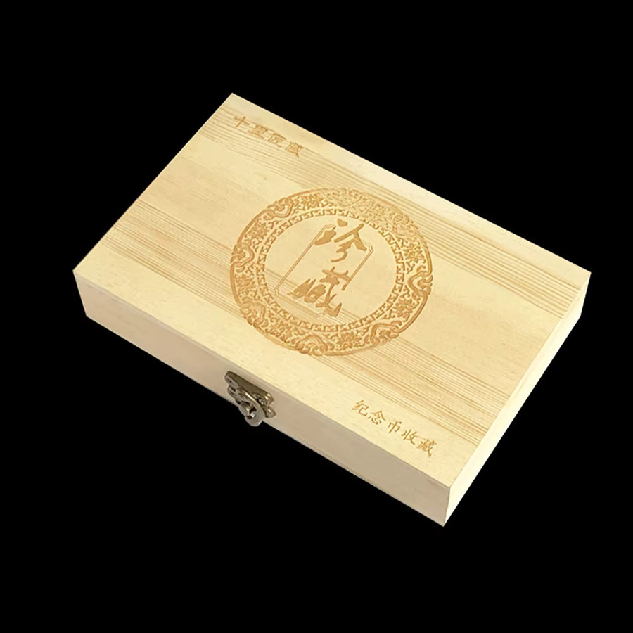 100 Stück Holz Münzboxen für Münzkapseln zum Schutz und zur Lagerung, Braun, Durchmesser: 30 mm - Bild 2