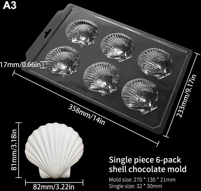 Yummys Runde Schokoladenform aus Polycarbonat, Transparente Süßigkeitenform mit Antihaftbeschichtung für hochwertige Schokoladen und Café-Nutzung - Bild 1