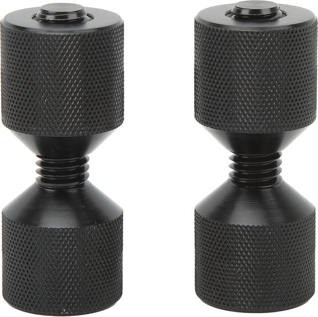ESTINK 2er-Set Zwei-Loch-Stifte aus Aluminium in Schwarz für Rohrflansch-Aligner und Maschinen-Verbindungsausrichtung - Bild 1