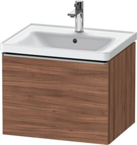 Duravit Waschtischunterschrank D-Neo in Braun mit Scharniertüren, B/T/H: 58,4 x 45,2 x 44 cm - Bild 1