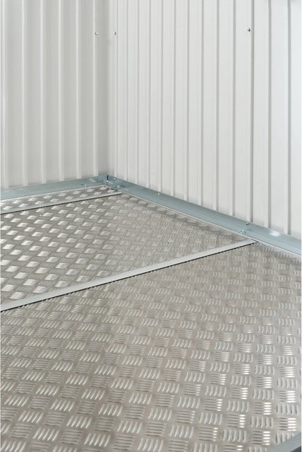 Biohort Bodenplatte für Gerätehaus HighLine H6 in Grau aus Aluminium, B/T: 283,2 x 283,5 cm - Bild 1