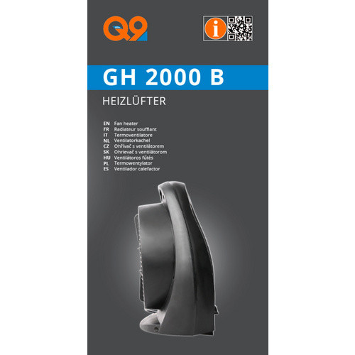 Güde Heizlüfter GH 2000 B, 2 kW, Schwarz-Bunt mit Überhitzungsschutz - Bild 2