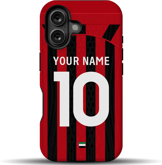 25 UAE Uchad Kalba Schutzhülle für iPhone 14, 15, 16, 17 Pro Max und weitere Modelle in Rot - Bild 1