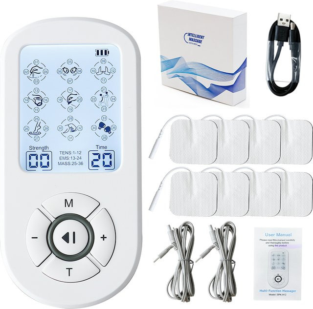 Raiuleko EMS Muskelstimulator TENS Massagegerät, weiß - Bild 1