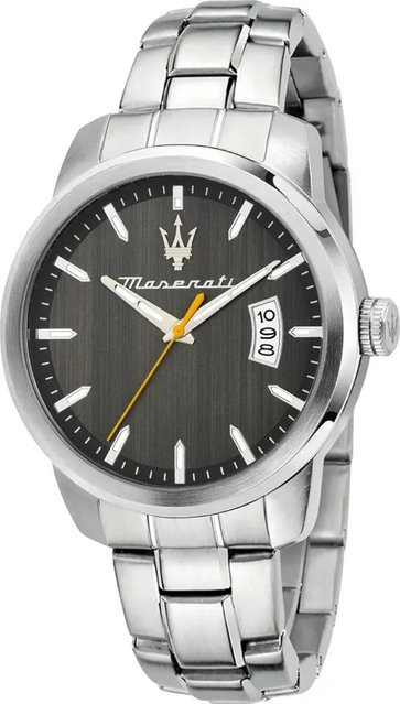 Maserati Herrenuhr Successo, Quarz, Edelstahl, 42 mm, Grau, 5 ATM - Bild 1