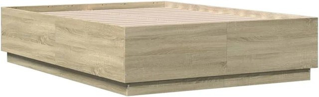 vidaXL Bettgestell aus Holzwerkstoff in Sonoma-Eiche, B/T/H: 135 x 193 x 40 cm - Bild 1