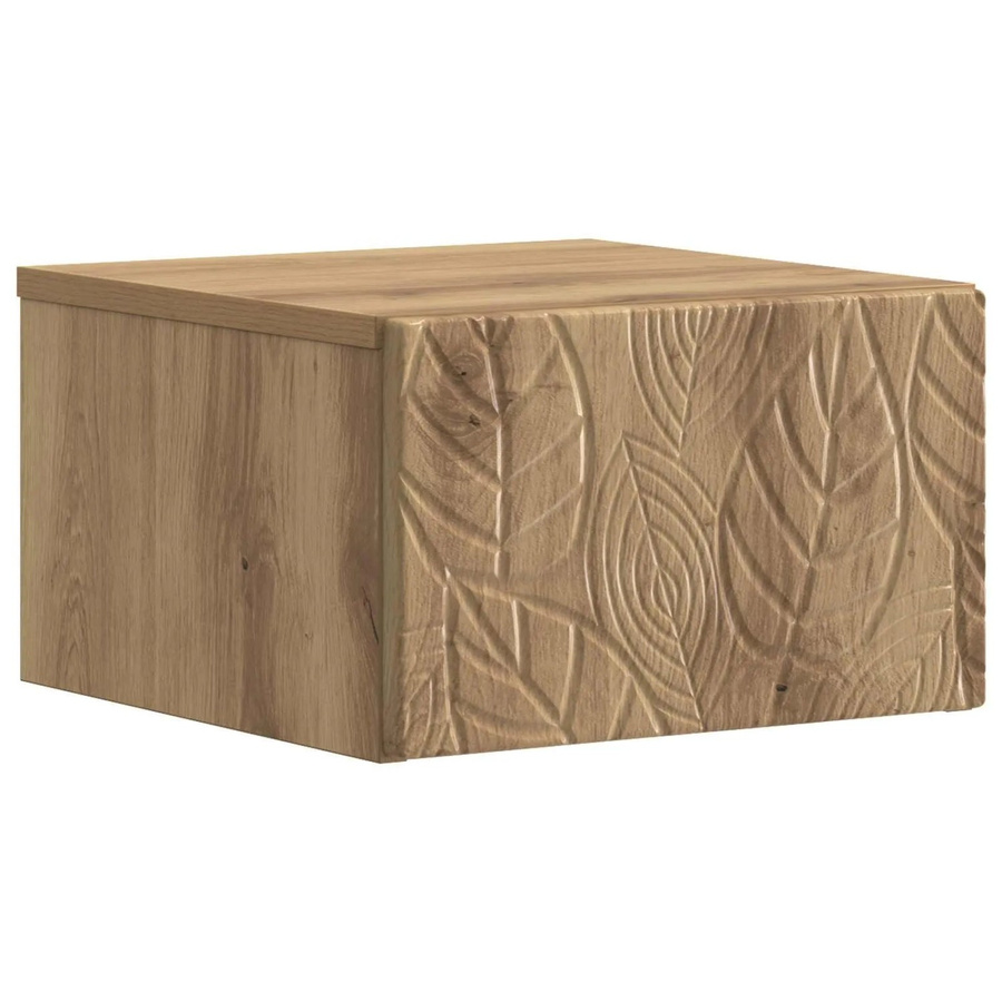 vidaXL Wandmontierter Nachttisch Artisan-Eiche in Braun, B/T/H: 49 x 34,5 x 20 cm - Bild 2