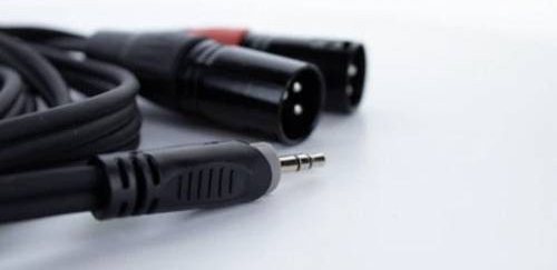 Cordial EY 3 WMM XLR Y-Adapter Schwarz 1x 3,5mm Klinkenstecker auf 2x XLR 3-polig - Bild 1