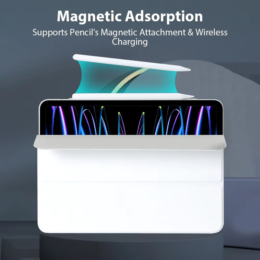 Magnetische Schutzhülle für Apple iPad Air 11 Zoll, iPad Pro 12,9 Zoll und iPad Mini 6/7, Tablet Cover in Grün oder Weiß - Bild 4