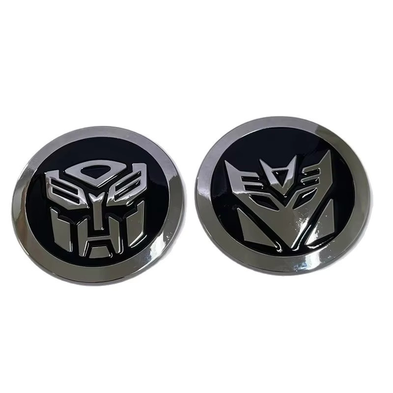 Hasbro Transformers Autobots Abzeichen Decepticons Logo 3D Legierung Aufkleber - Bild 4