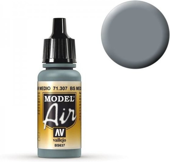 Vallejo Model Air, Grau, 17 ml - Bild 1