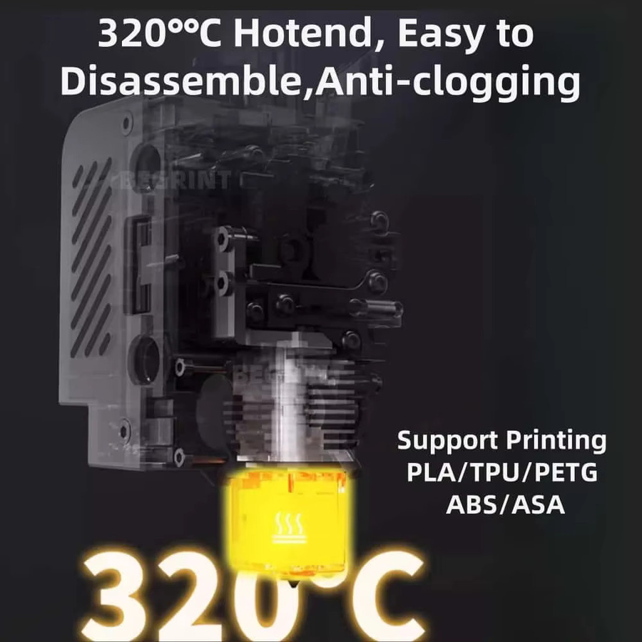 Anycubic Kobra S1/S1 Combo Hotend-Kit mit Messing und gehärteter Stahl Düse 24V 50W Hochgeschwindigkeits-Druckzubehör für Anycubic Kobra S1C - Bild 5