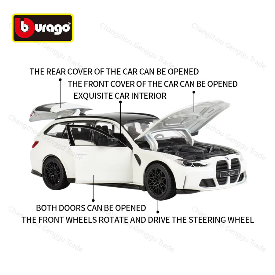 Bburago BMW M3 Touring (2023), Modellauto, 1:24, ab 8 Jahren - Bild 2