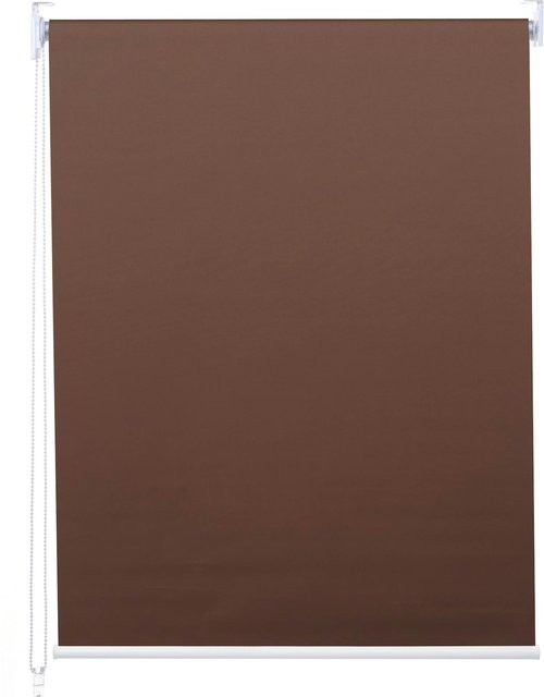 MCW Seitenzugrollo MCW-D52 als blickdichte Verdunkelungs-Jalousie in Braun, Breite: 80 cm, Höhe: 230 cm - Bild 1