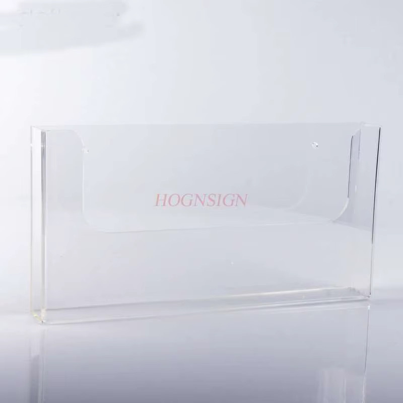 Horizontale A4 Acryl Aufbewahrungsbox für Display und Wandmontage, Transparent - Bild 1