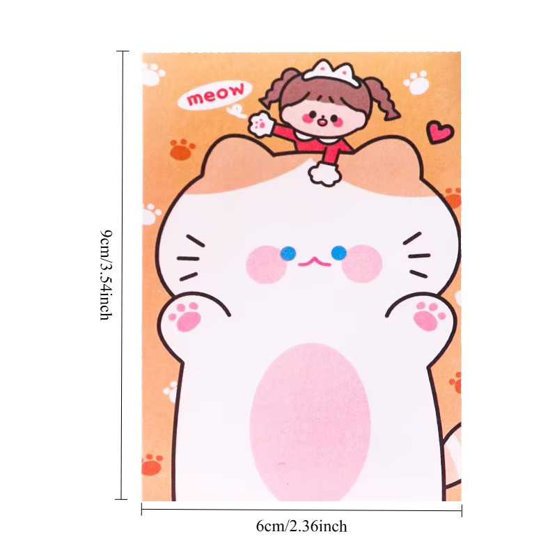 TWBEB Kawaii Cartoon-Notizblöcke für Mädchen mit 80 Blatt in Multicolour - Bild 2