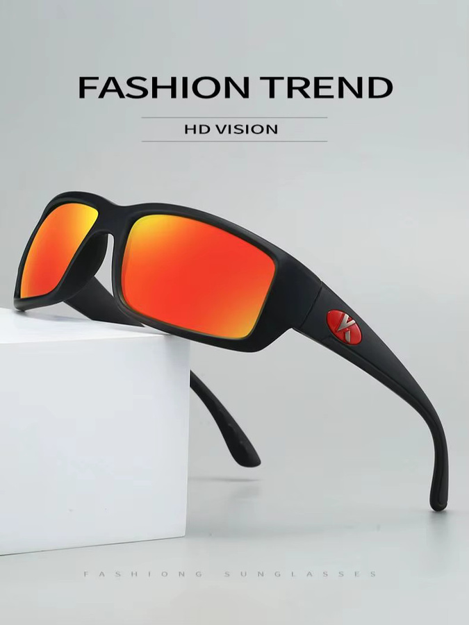 Karos Sonnenbrille, Unisex, Vollrand, Rectangular, Schwarz, Kunststoff, polarisiert - Bild 4