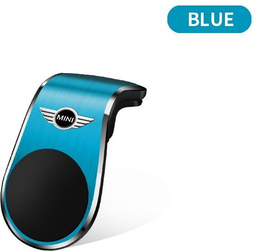 Magnetische L-förmige GPS-Handyhalterung für BMW Mini Cooper F54 F55 F56 R56 R60 SONE Roadster Clubman Coupé in Blau - Bild 1