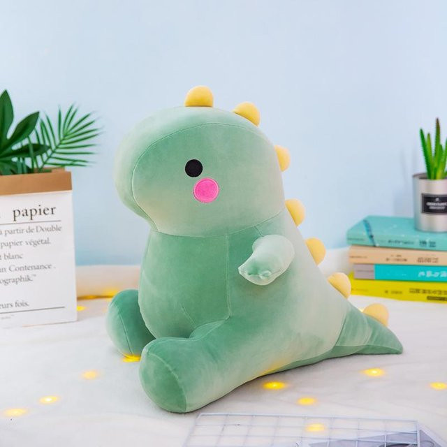 Dinosaurier-Plüschtier, grün, Plüsch / Textil - Bild 1