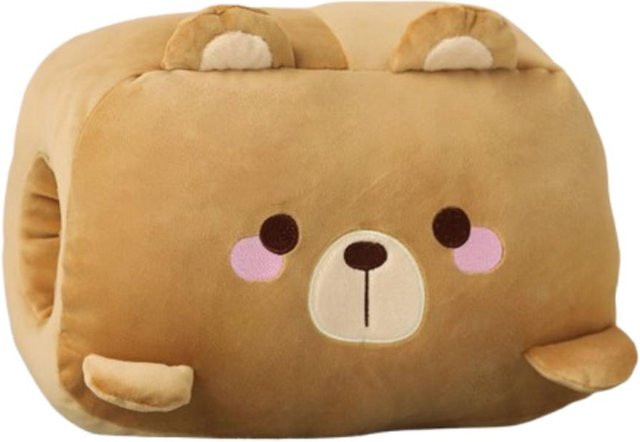 Linyi toy Plüschtier Handwärmer als superweiches Nickierkissen in Beige - Bild 1