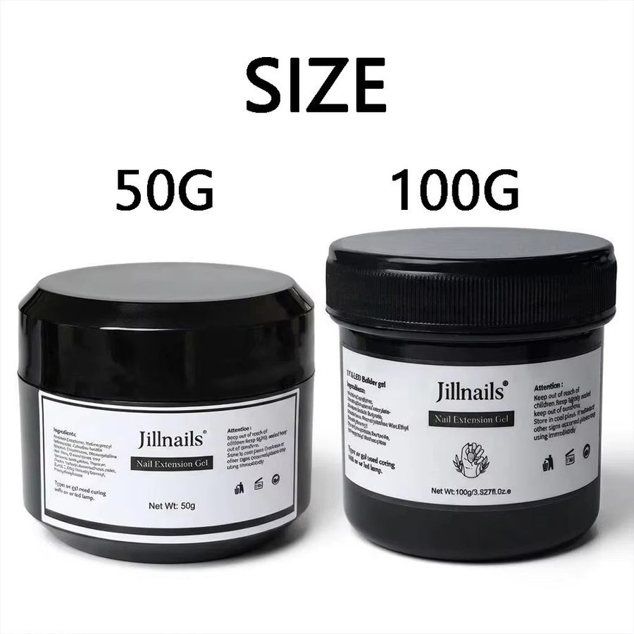 Jillnails Snow Sparkle Builder Nagelgel, Shimmer Pink, 50g - Bild 2