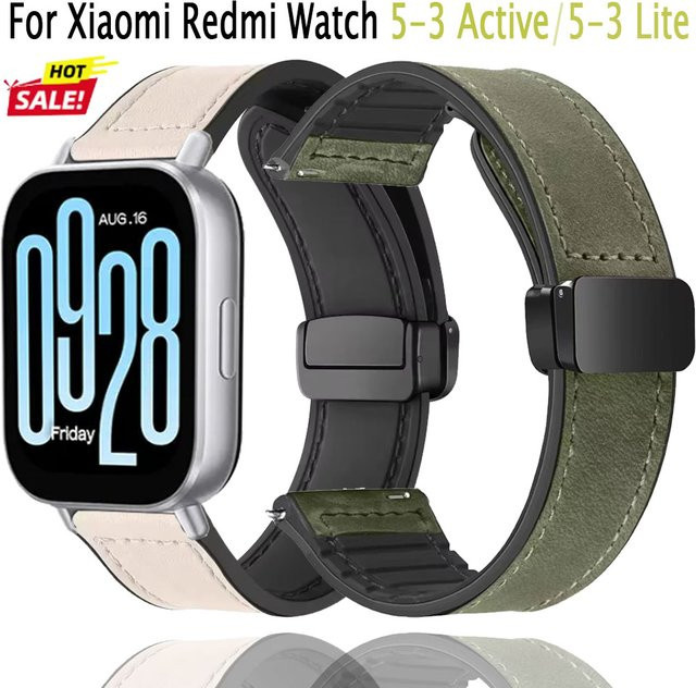 Xiaomi Uhrenarmband Leder, Silikon, Unisex - Bild 1