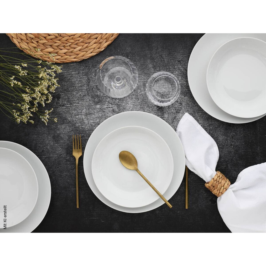 CreaTable Kombiservice Luna aus weißem Porzellan, 80-teilig - Bild 2