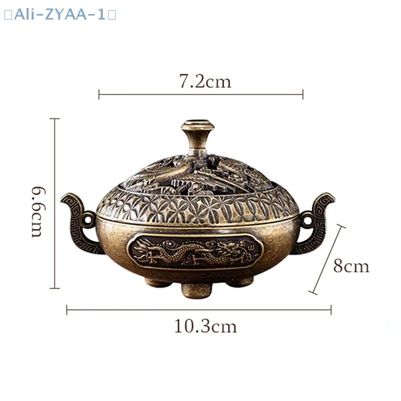 Antiker Weihrauchbrenner JETTING mit Abdeckung im chinesischen Design als dekoratives Ornament für dein Zuhause oder Büro - Bild 4