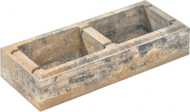 Diephaus Mauerstein Stretto Pur Muschelkalk in Beige, B/T/H: 60 x 25 x 12,5 cm - Bild 1